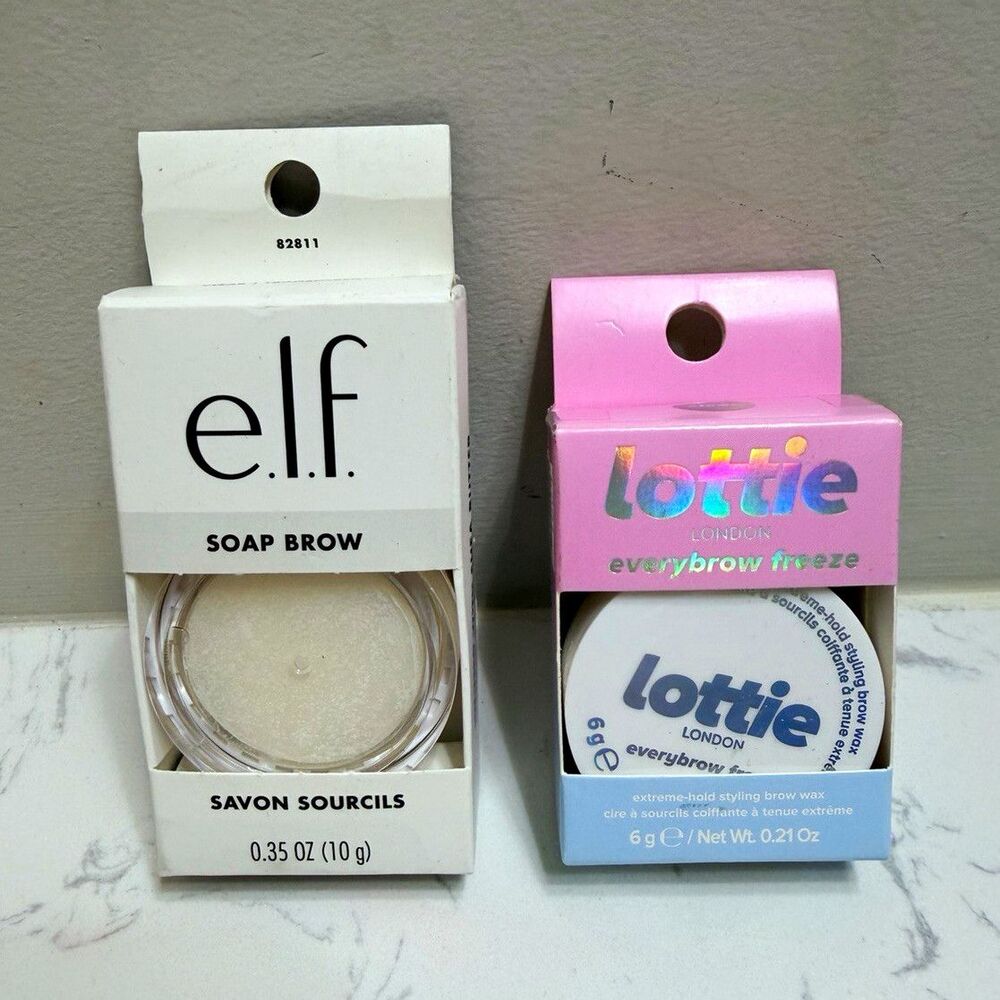 e.l.f. Soap Brow 10g + Lottie London EveryBrow Freeze 6g Brow Wax Bundle NEW